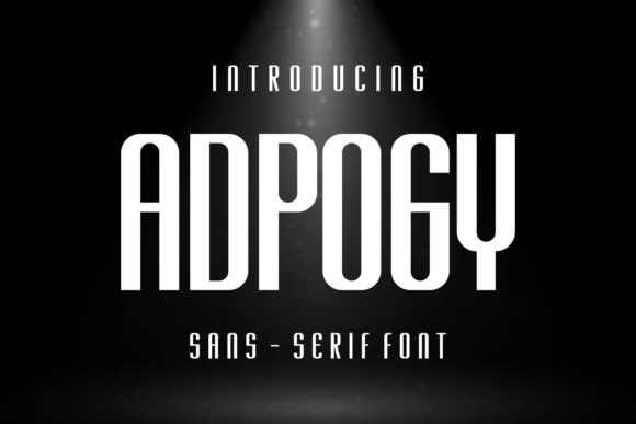 Adpogy Typeface: A Modern Sans Serif for Clean Digital Layouts