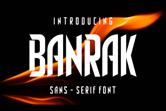 Banrak Typeface: A Futuristic Sans Serif for High-Impact Campaigns