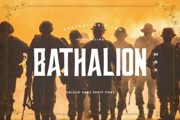 Bathalion: A Modern Sans Serif Font for Bold Brand Identity