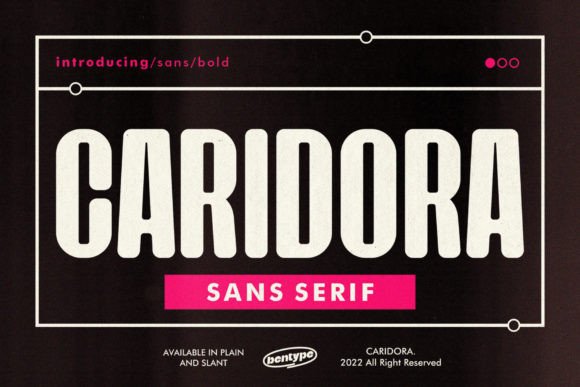 Caridora Typeface: A Modern Sans Serif for Digital Branding