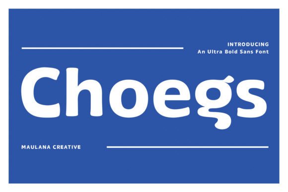 Choegs: A Sleek Sans Serif Typeface for Modern Brand Identity