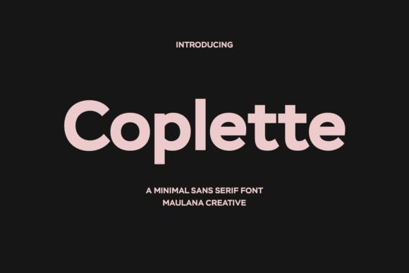Coplette: The Minimal Sans Serif Font for Polished Brand Identity