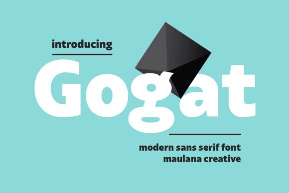 Gogat: The Semi-Geometric Sans Serif Font for Modern Brand Identity