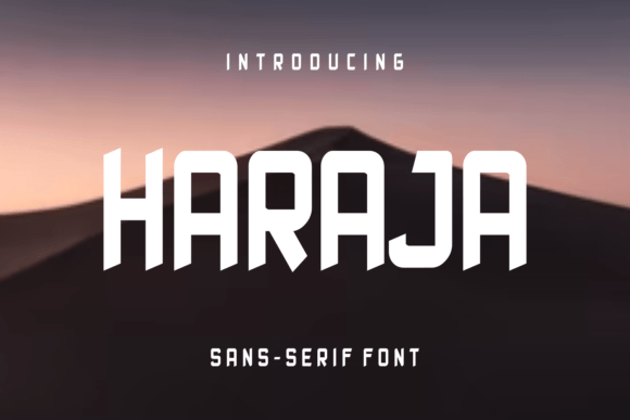 Haraja: The Modern Sans Serif Typeface for Handmade Branding
