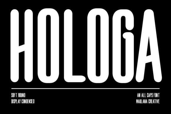 Hologa: A Condensed Sans Serif Typeface for Bold Brand Identity
