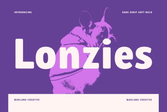 Lonzies: A Semi-Geometric Sans Serif for Modern Brand Identity