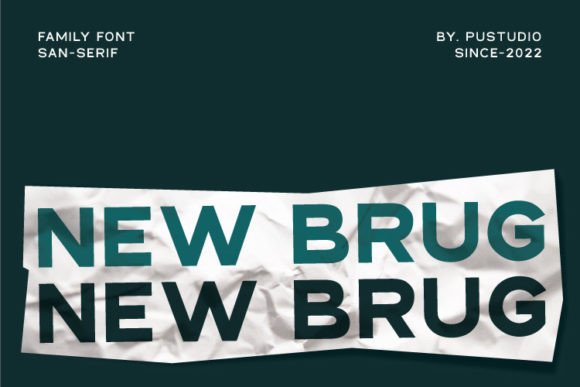New Brug: A Simple Sans Serif Font for Polished Brand Identity