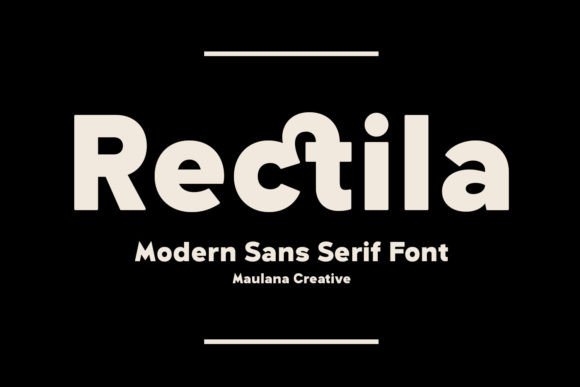 Rectila Typeface: The Modern Sans Serif for Handmade Labels and Printables