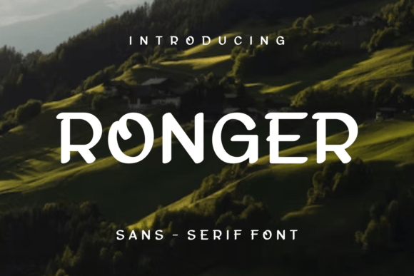 Ronger: A Modern Sans Serif for Clean Digital Layouts