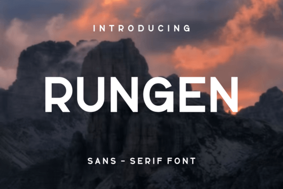 Rungen: The Modern Sans Serif Font for Consistent Branding