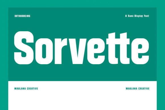 Sorvette Typeface Review: A Condensed Sans Serif for Bold Branding