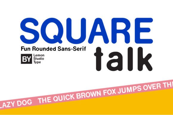 Square Talk: The Rounded Sans Serif Font for Modern Editorial Design