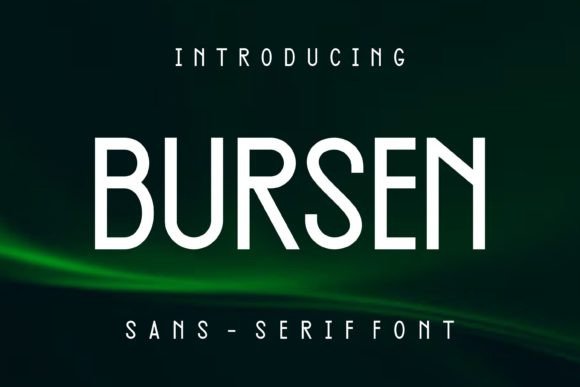 Upgrade Your Brand Identity with the Bursen Sans Serif Typeface