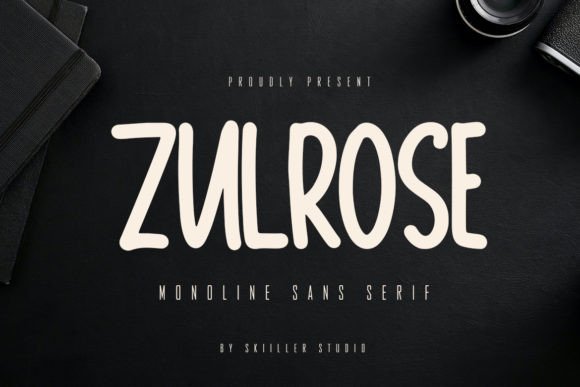 Zulrose: A Monoline Sans Serif for Modern Editorial Design